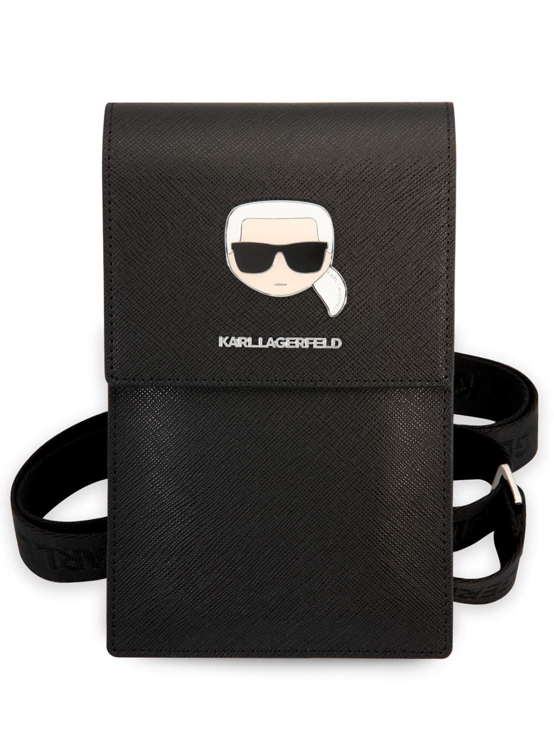 Сумка Karl Lagerfeld для смартфонов из экокожи, черный – купить в Москве,  цены в интернет-магазинах на Мегамаркет