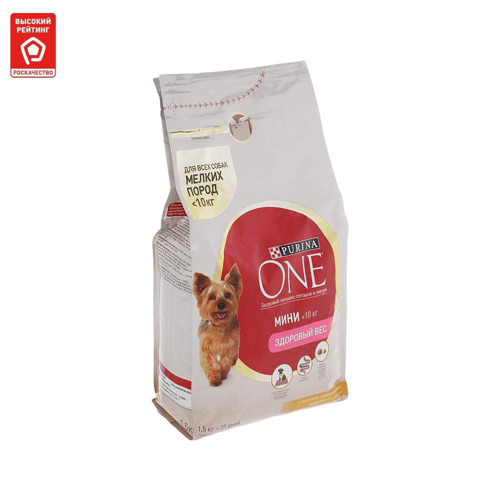 Купить сухой корм для собак Purina ONE Мини Здоровый вес, индейка, рис,  1.5кг, цены на Мегамаркет | Артикул: 100013275164