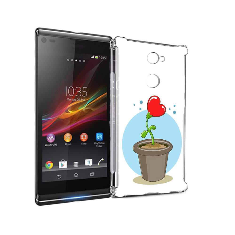 Чехол MyPads Tocco для Sony Xperia L2 Растение любви 14 февраля  (PT99662.233.145), купить в Москве, цены в интернет-магазинах на Мегамаркет