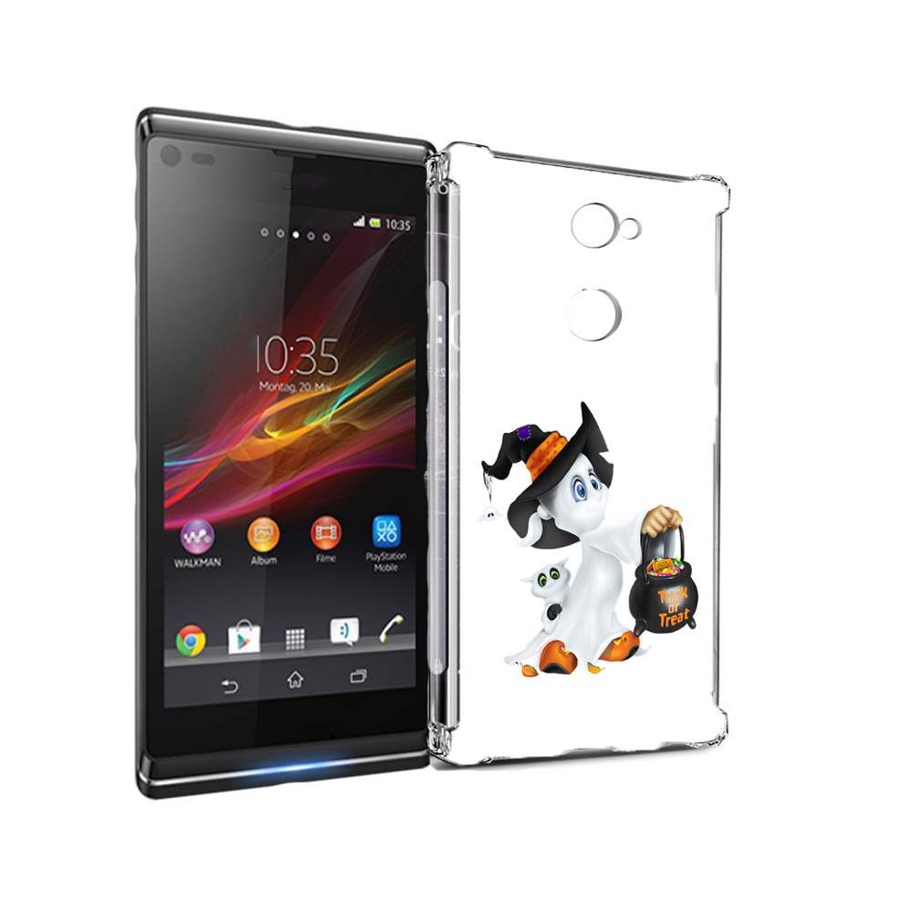 Чехол MyPads Tocco для Sony Xperia L2 Маленький призрак (PT99662.233.113),  купить в Москве, цены в интернет-магазинах на Мегамаркет