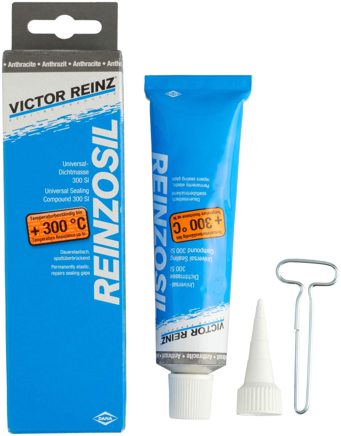 Герметик (формирователь прокладок) Victor Reinz 703141410, Reinzosil +300  C, 70 ml. Черный - купить в ИП Вдовин И.Н, цена на Мегамаркет