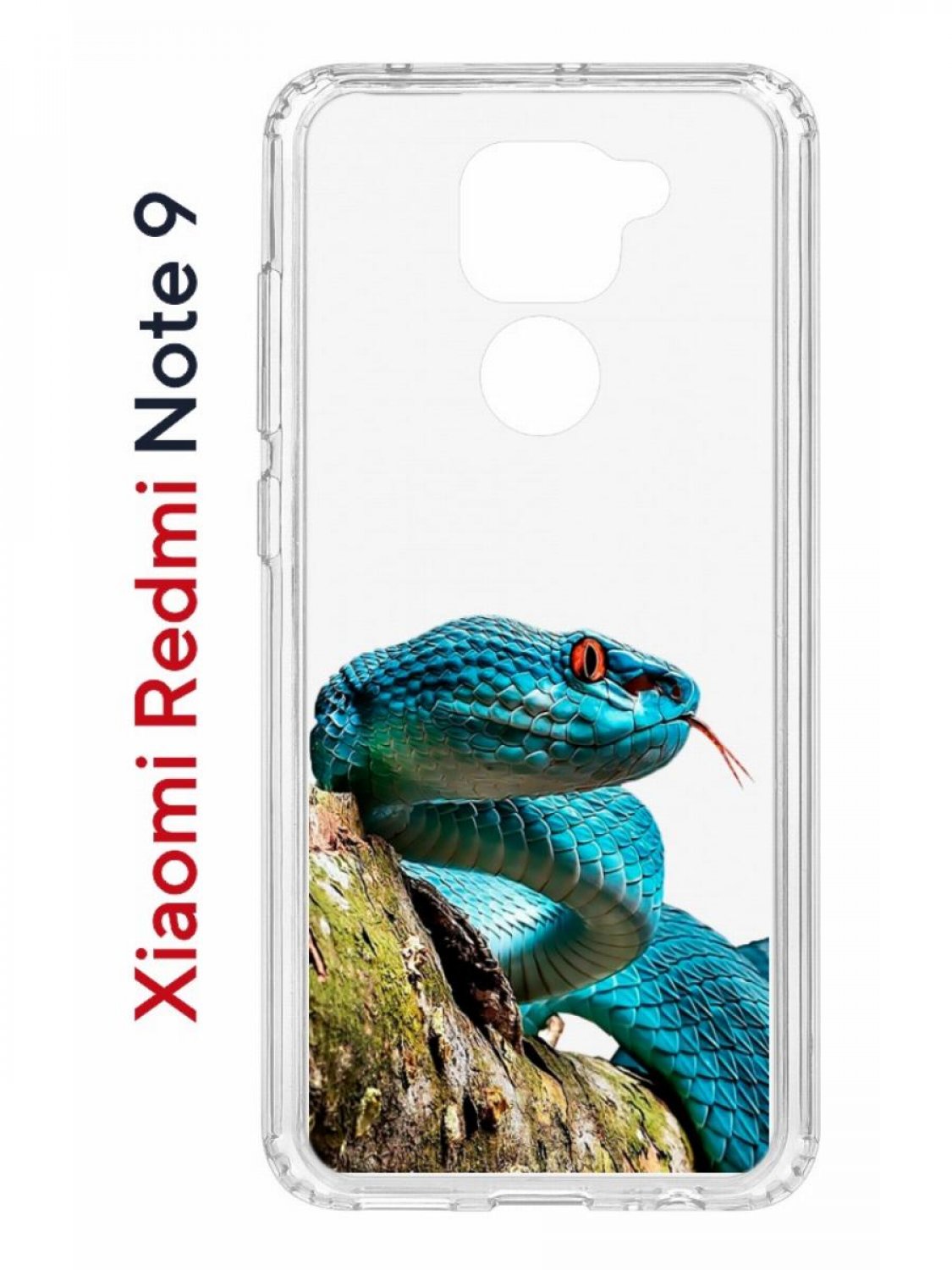 Чехол на Redmi Note 9 с принтом Kruche Print Змея,противоударный бампер,с  защитой камеры, купить в Москве, цены в интернет-магазинах на Мегамаркет