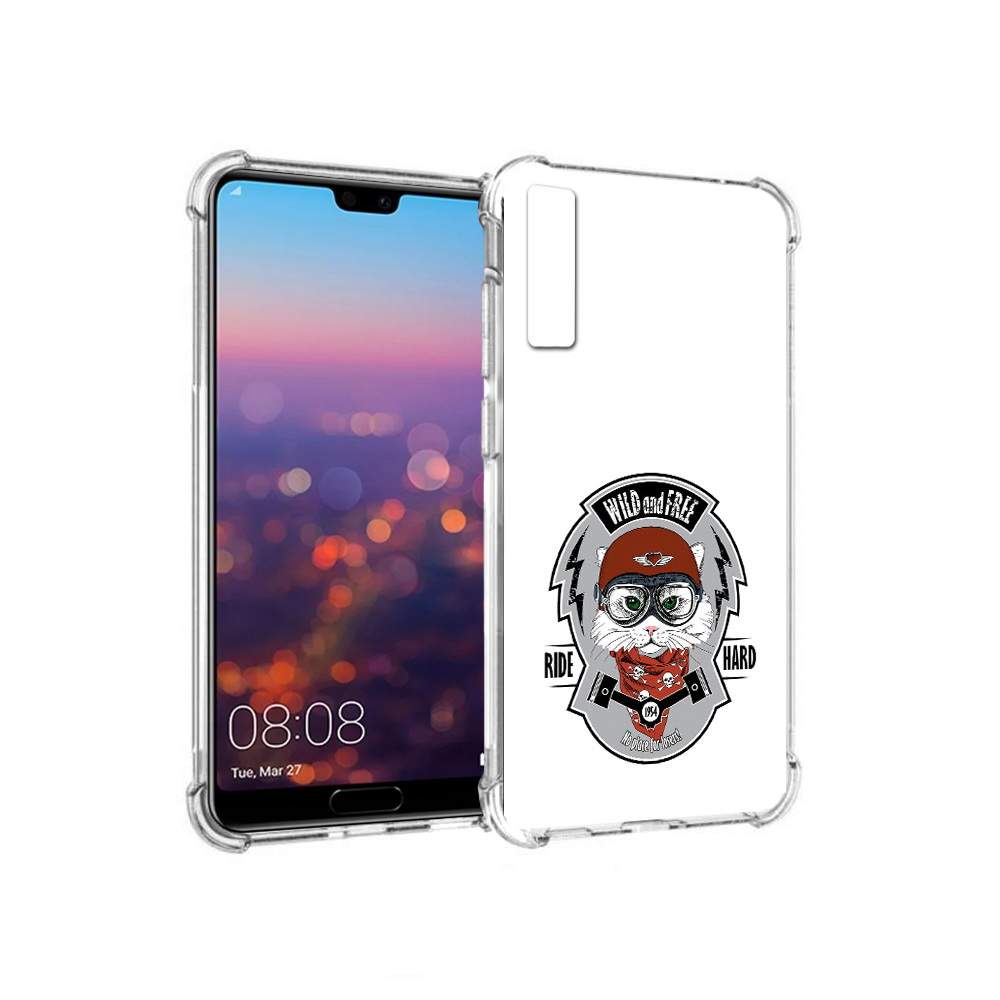 Чехол MyPads Tocco для Huawei P20 Pro кошка в шлеме (PT108144.28.404) –  купить в Москве, цены в интернет-магазинах на Мегамаркет