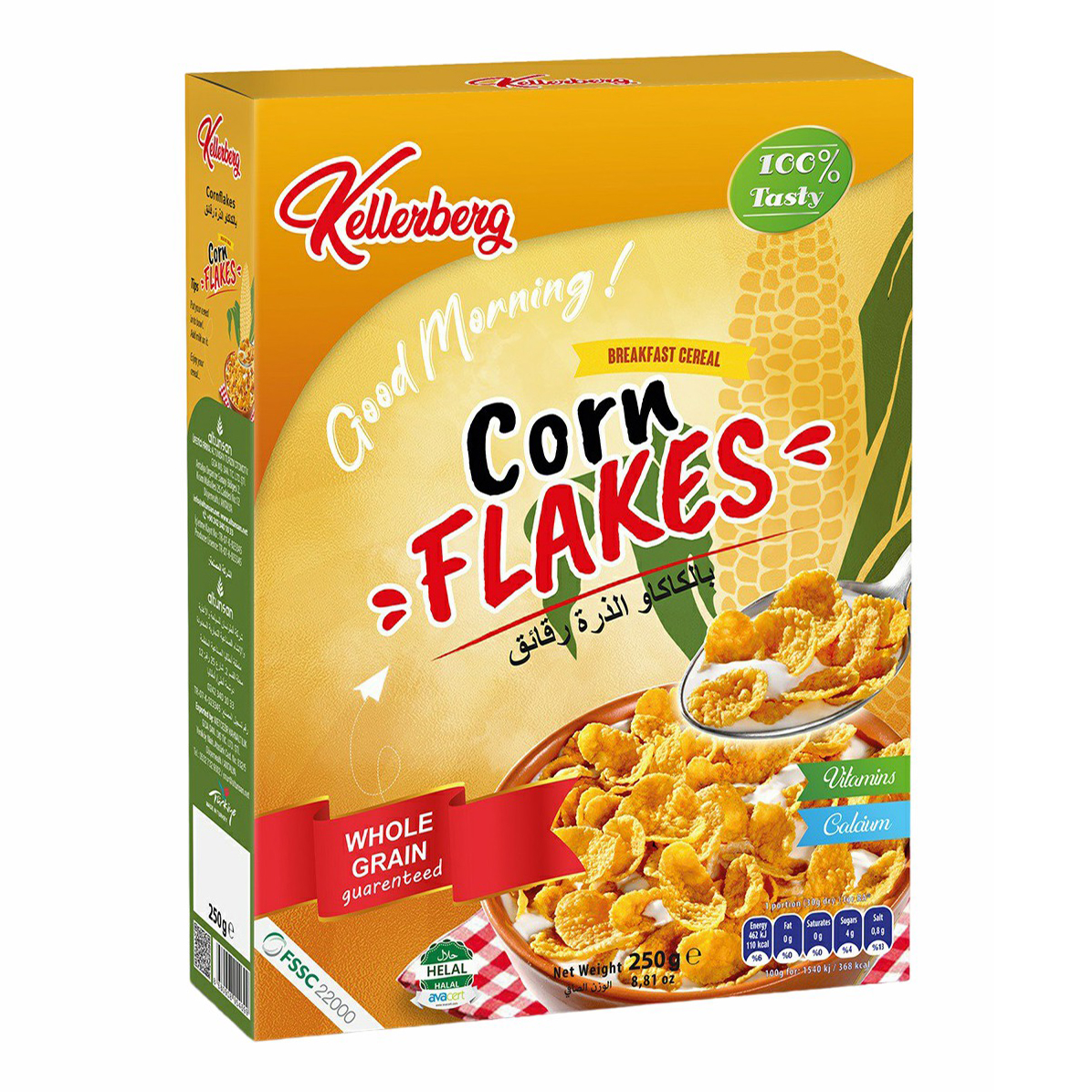 Хлопья Kellerberg Cornflakes кукурузные, 500 г - отзывы покупателей на  маркетплейсе Мегамаркет | Артикул: 100047349119