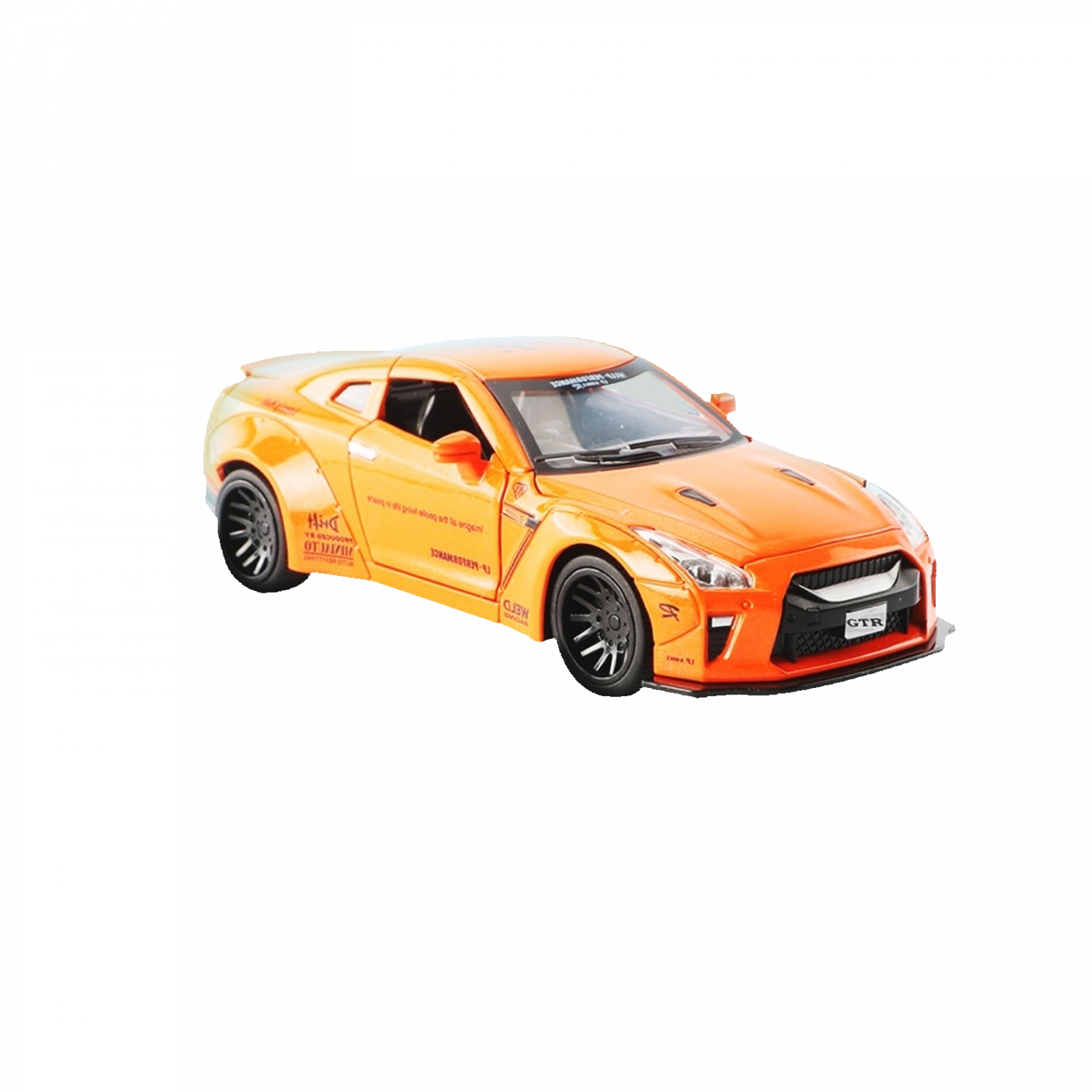 Масштабная модель автомобиля Nissan GT-R R35 Liberty Walk 1/32 orange –  купить в Москве, цены в интернет-магазинах на Мегамаркет