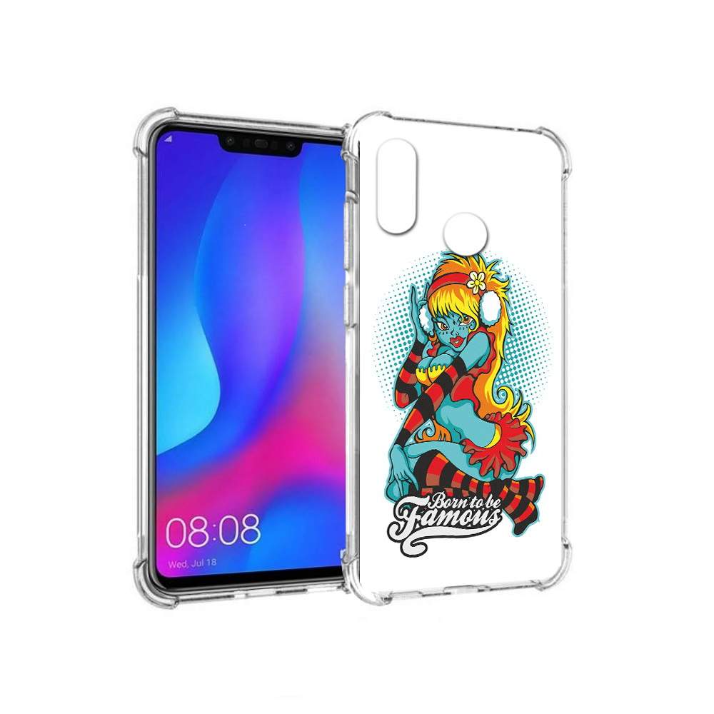 Чехол MyPads Tocco для Huawei Nova 3 нарисованная девушка в наушниках  (PT115710.27.498), купить в Москве, цены в интернет-магазинах на Мегамаркет