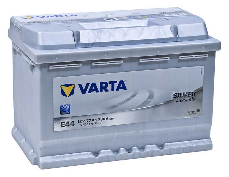 Аккумулятор Varta Silver Dynamic E44 77 А/ч 780 А обр. пол. Евро  авто(278x175x190) 577400 – купить в Москве