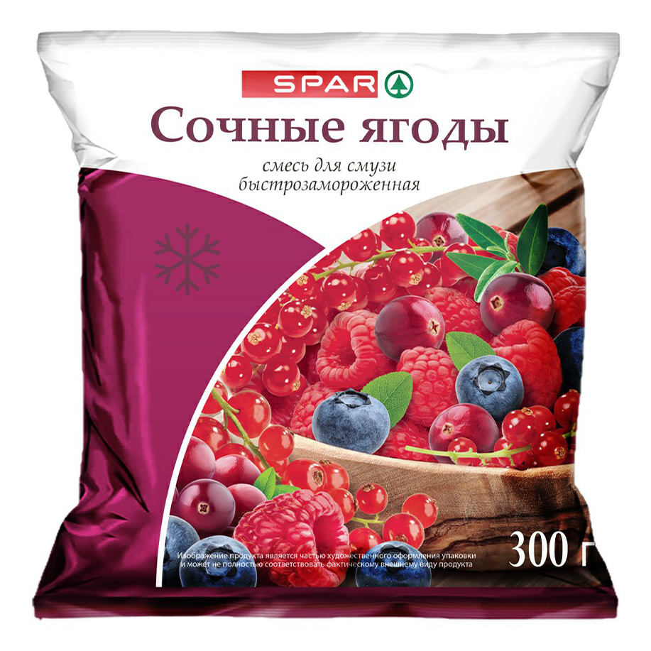 Купить смесь для смузи Spar Сочные ягоды замороженная 300 г, цены на  Мегамаркет | Артикул: 100048830525