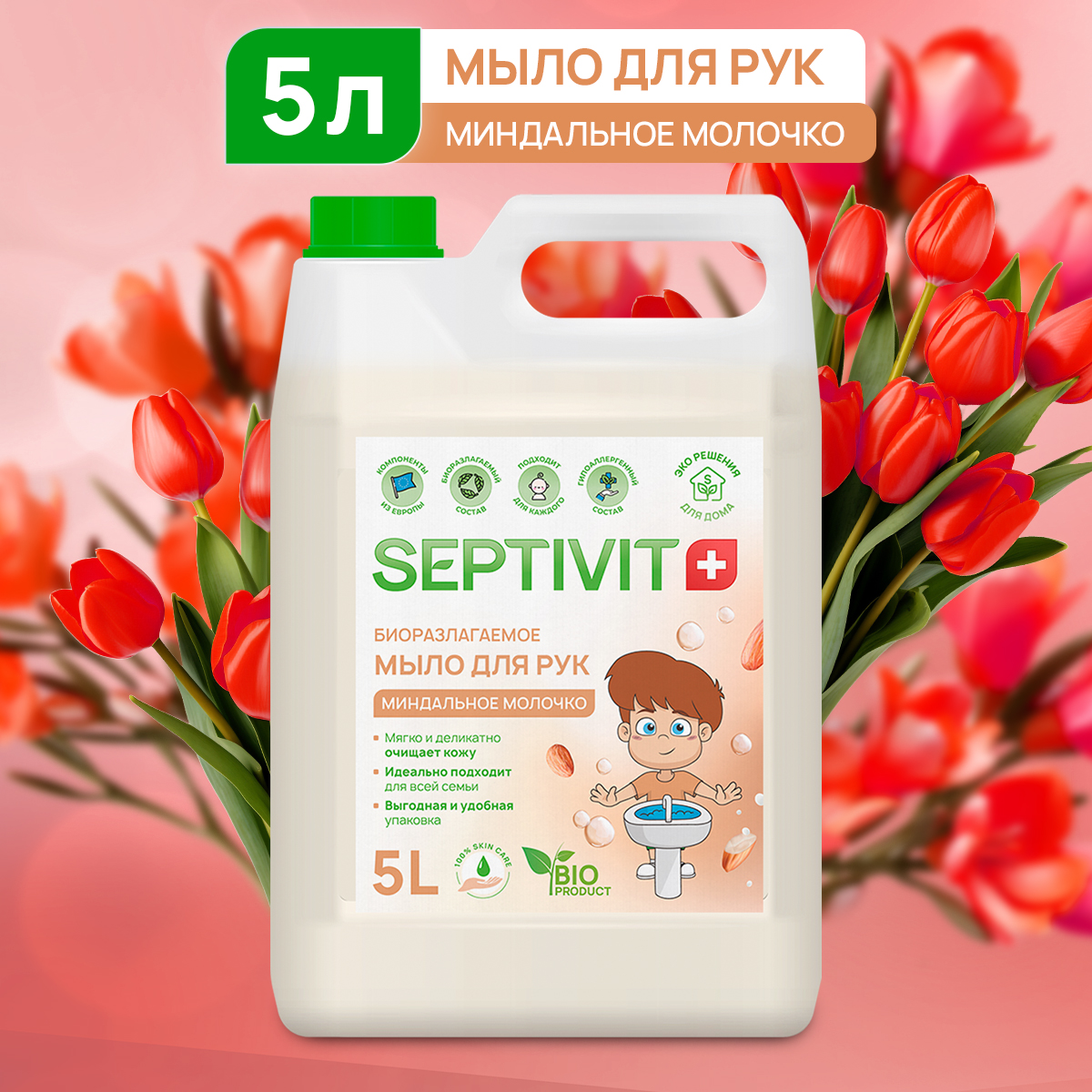 Купить с кэшбэком Жидкое мыло SEPTIVIT Premium - жидкое мыло SEPTIVIT  Premium, цены на Мегамаркет