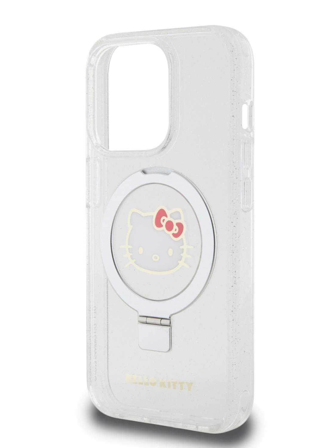 Чехол Hello Kitty для iPhone 15 Pro Max с MagSafe и функцией подставки  прозрачный, купить в Москве, цены в интернет-магазинах на Мегамаркет