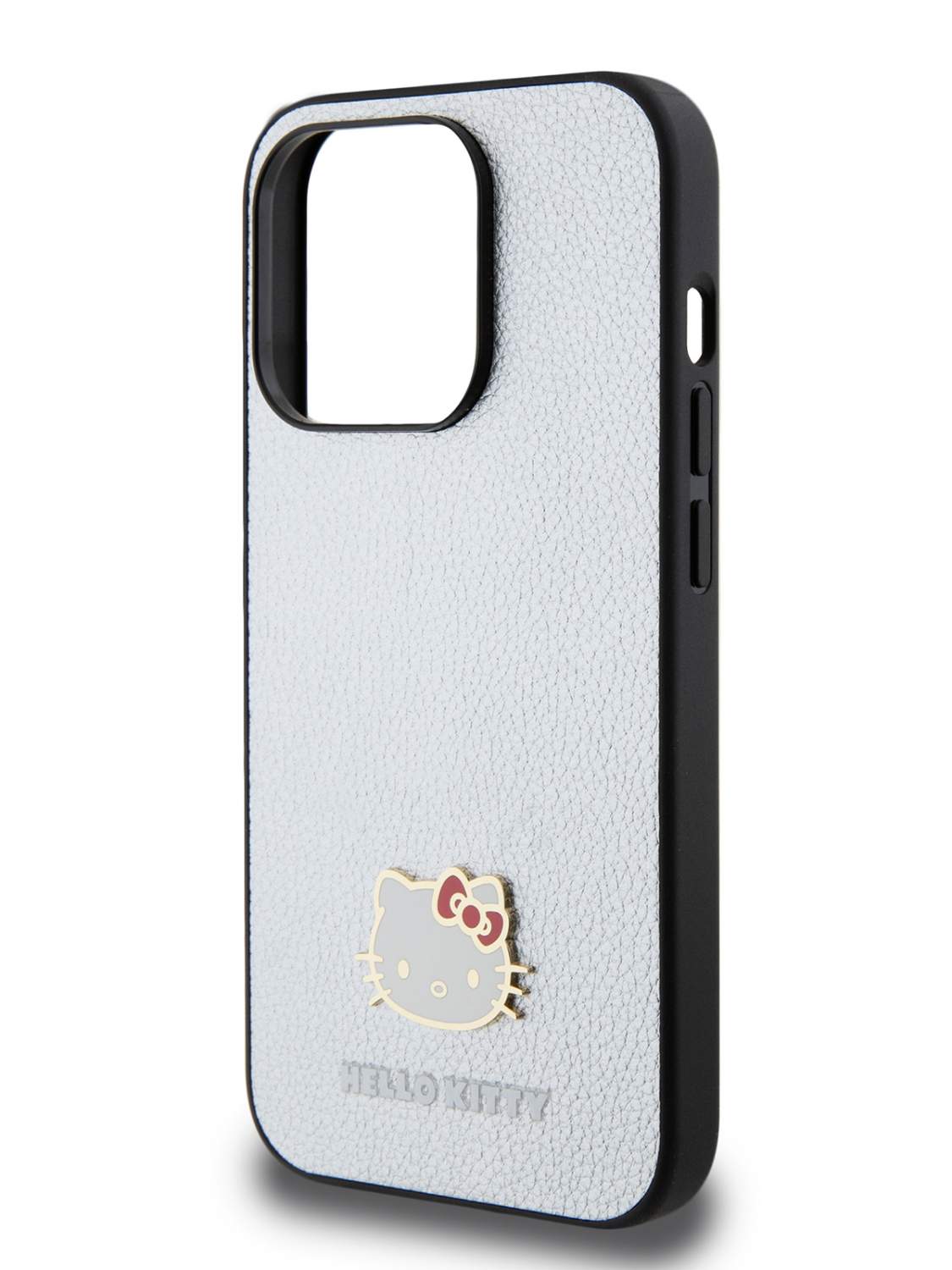 Чехол Hello Kitty для iPhone 15 Pro из экокожи со значком Kitty  Head,серебристый - отзывы покупателей на маркетплейсе Мегамаркет | Артикул:  600014724520