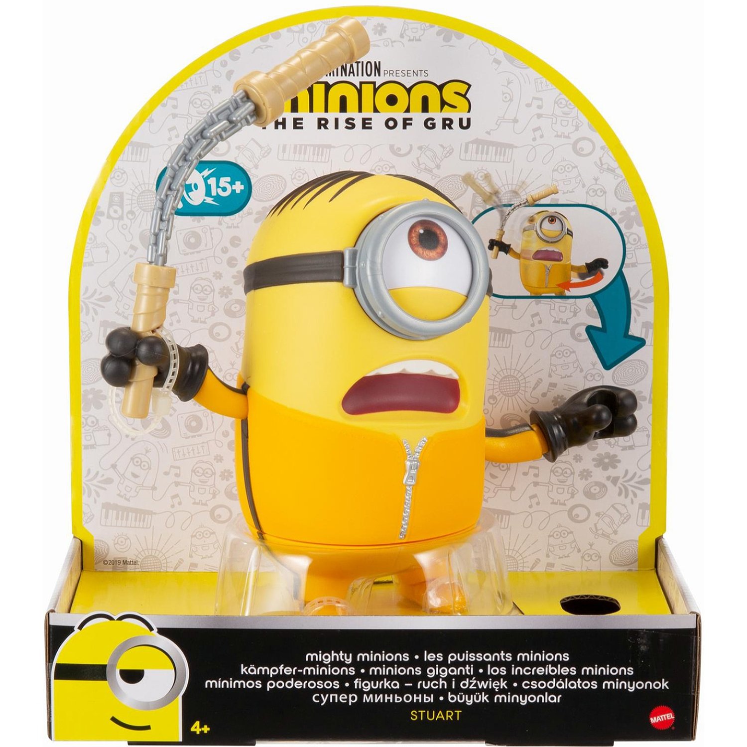 Купить фигурка Mattel Minions Большая фигурка миньонов Стюарт GMF21/GMF22,  цены на Мегамаркет