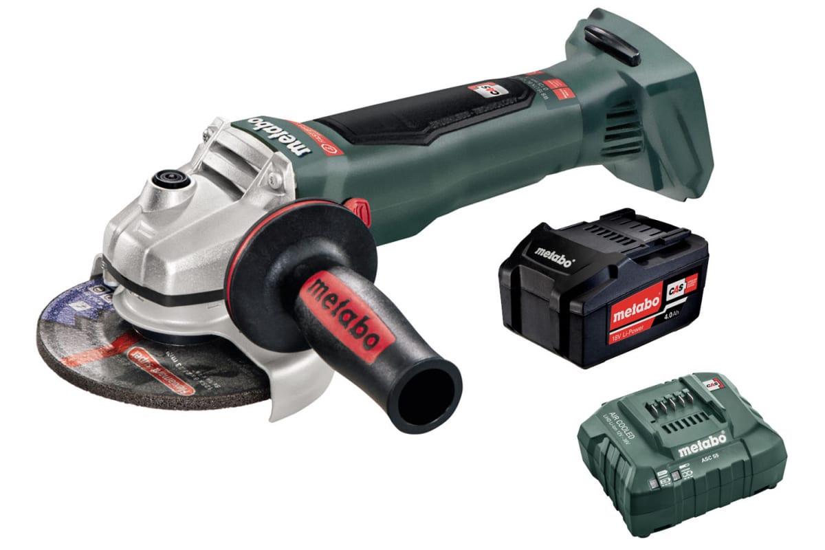 Акк. угловая шлифовальная машина Metabo WB 18 LTX BL 125 Quick (T0336) АКБ  4.0Ач (х1) – купить в Москве, цены в интернет-магазинах на Мегамаркет