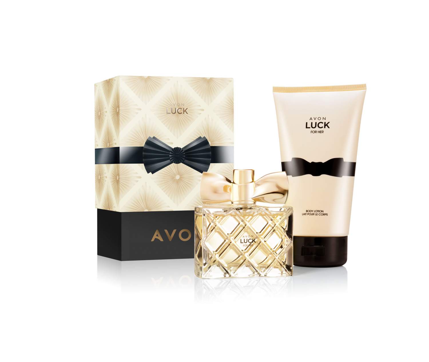 Купить набор AVON Luck for her Парфюмерная вода Luck 50 мл + Лосьон для  тела Luck 150 мл, цены на Мегамаркет | Артикул: 600005115127