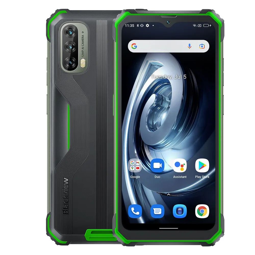 Смартфон Blackview BV7100 6/128Gb LTE Dual Green - отзывы покупателей на  маркетплейсе Мегамаркет | Артикул: 100047345610