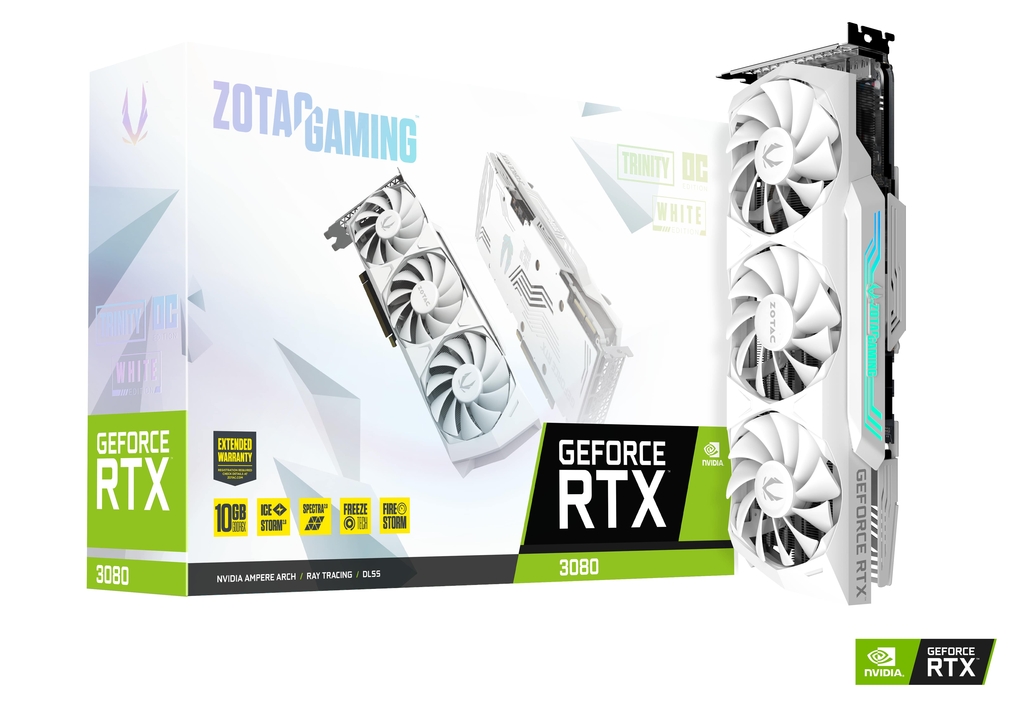 Видеокарта Zotac NVIDIA GeForce RTX 3080 Gaming Trinity OC LHR (ZT