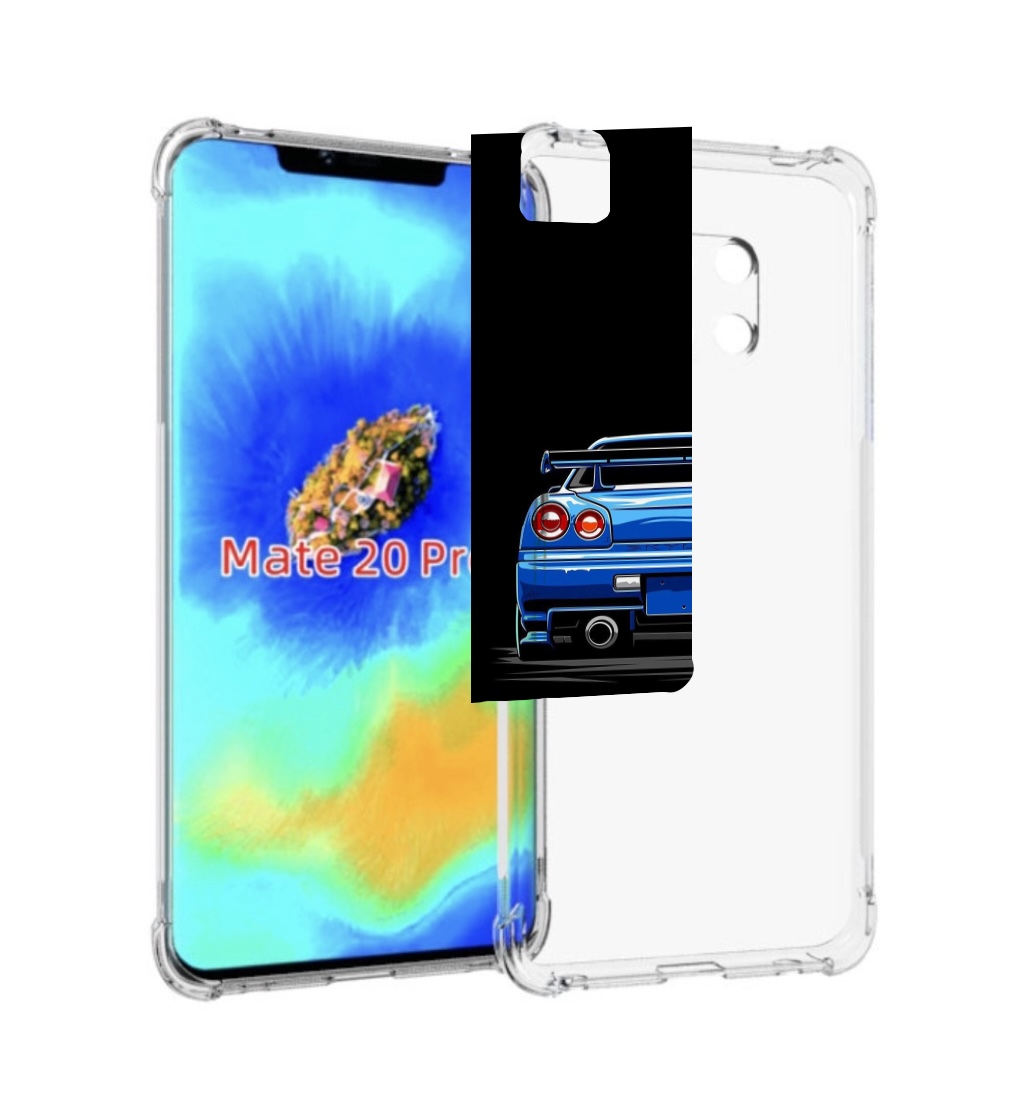 Чехол MyPads Машина-синяя мужской для Huawei Mate 20 Pro/Mate 20 RS 6.39,  купить в Москве, цены в интернет-магазинах на Мегамаркет