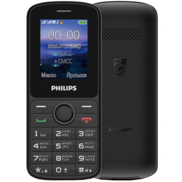 Мобильный телефон Philips Xenium E2101 (CTE2101BK/00), купить в Москве,  цены в интернет-магазинах на Мегамаркет