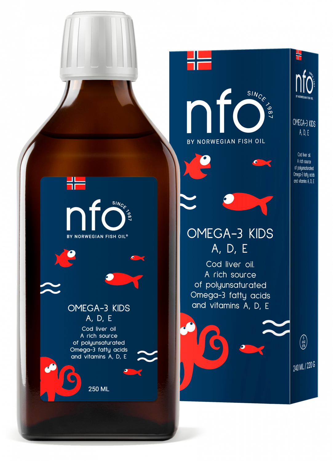 Норвежский Омега-3 Norwegian Fish Oil Жир печени трески 240 мл – купить ...