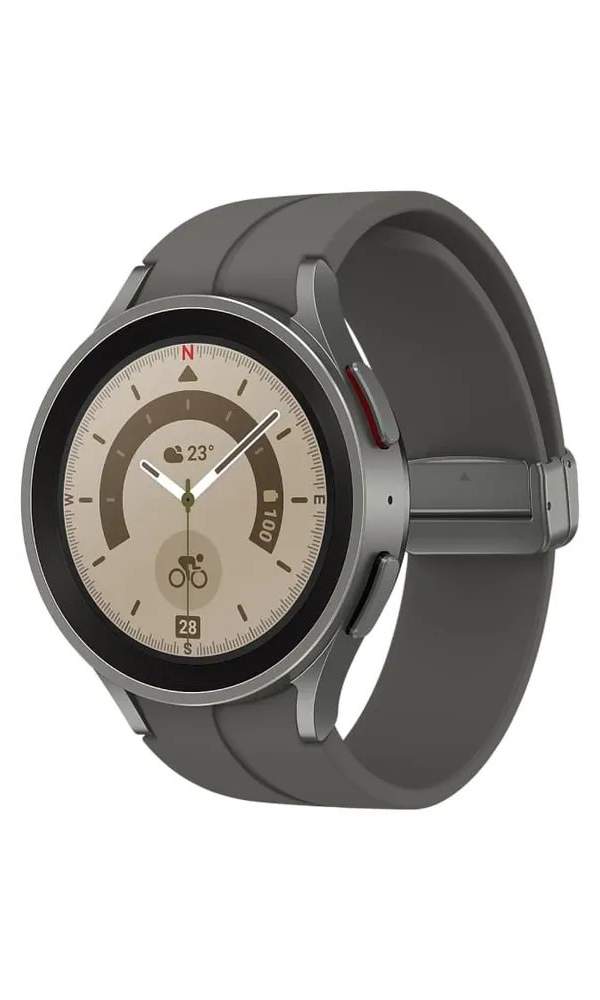 Смарт-часы Samsung Galaxy Watch 5 Pro (45мм) серый титан, купить в Москве,  цены в интернет-магазинах на Мегамаркет