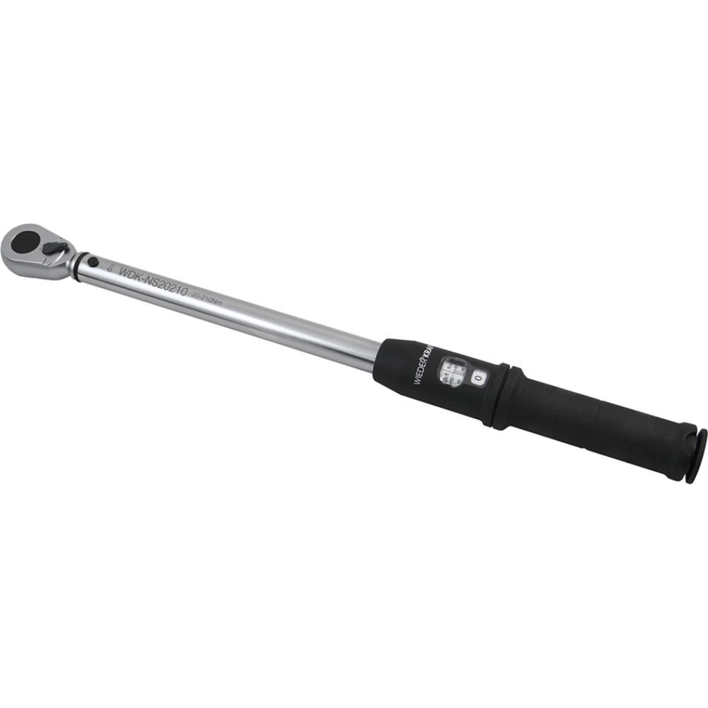 Динамометрический ключ WIEDERKRAFT 20-210 Нм, стандартная реверсивная ...