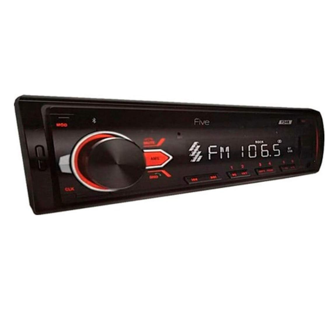 Автомагнитола 1 din с поддержкой Bluetooth, USB, AUX, SD, FM - FIVE F24R -  купить в i-car DBS, цена на Мегамаркет