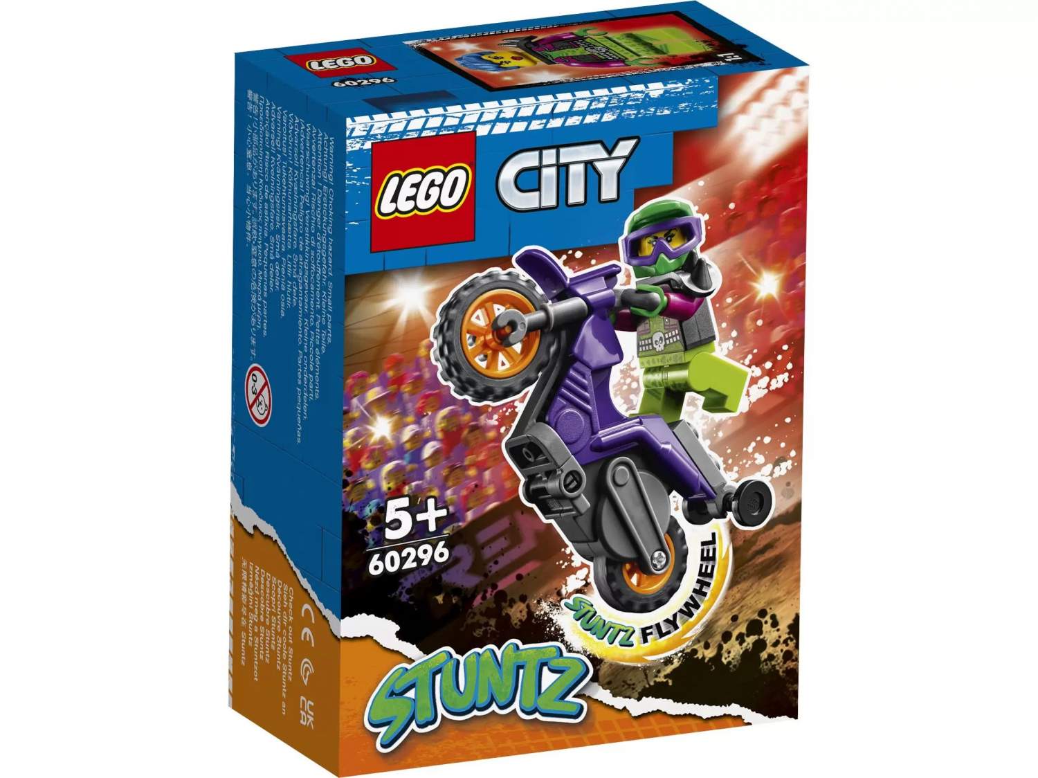 Конструктор LEGO City Stuntz 60296 Акробатический трюковый мотоцикл –  купить в Москве, цены в интернет-магазинах на Мегамаркет