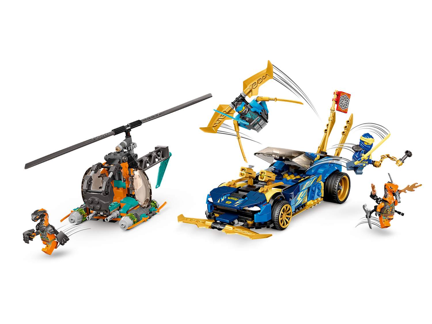 Купить конструктор LEGO NINJAGO 71776 Гоночный автомобиль ЭВО Джея и Нии,  цены на Мегамаркет | Артикул: 100030470072