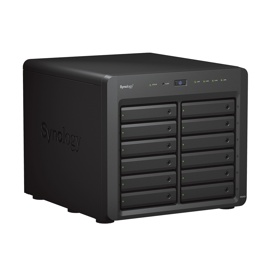 Сетевое хранилище данных Synology DS2422+ black (10002732631), купить в  Москве, цены в интернет-магазинах на Мегамаркет