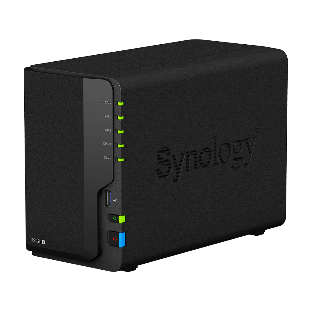 Сетевое хранилище данных Synology DS220+ black (10002732623) - отзывы  покупателей на Мегамаркет