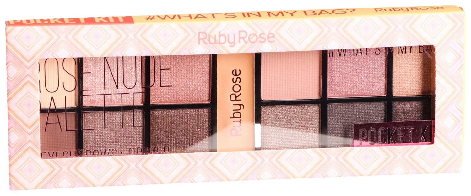 Палетка теней для век и праймер Rose nude palette, Ruby Rose, 12 оттенков –  купить в Москве, цены в интернет-магазинах на Мегамаркет