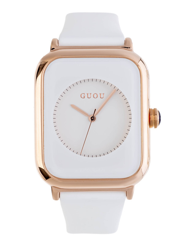Наручные часы женские GUOU GU8162 белые - купить в Москве и регионах, цены на Мегамаркет