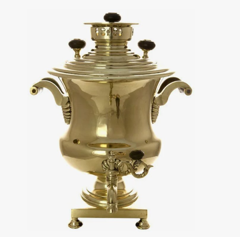 Самовар 4л. Самовар латунный угольный с рисунком. Иранский самовар. Самовар в иране. Латунный самовар на дровах антикварный.