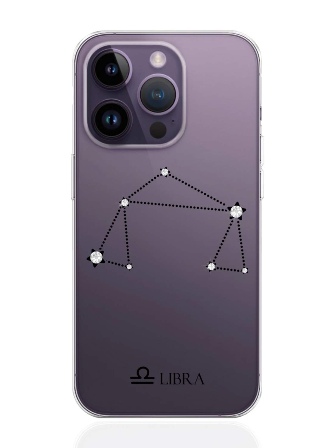 Чехол MustHaveCase для iPhone 14 Pro с инкрустацией кристаллами Lux Весы  Libra, купить в Москве, цены в интернет-магазинах на Мегамаркет