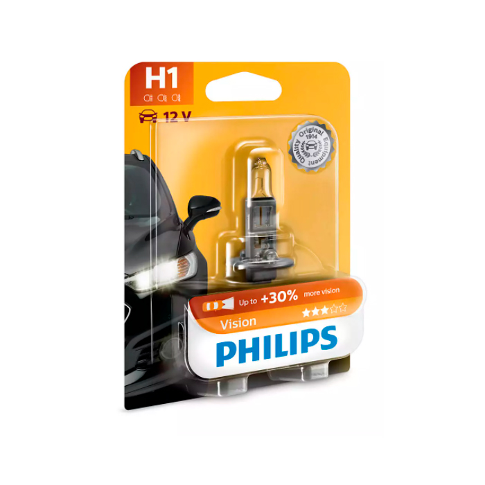 Лампа Philips H1 12V 55W P14.5S PREMIUM (blister - 1 шт.) - купить в  Москве, цены на Мегамаркет