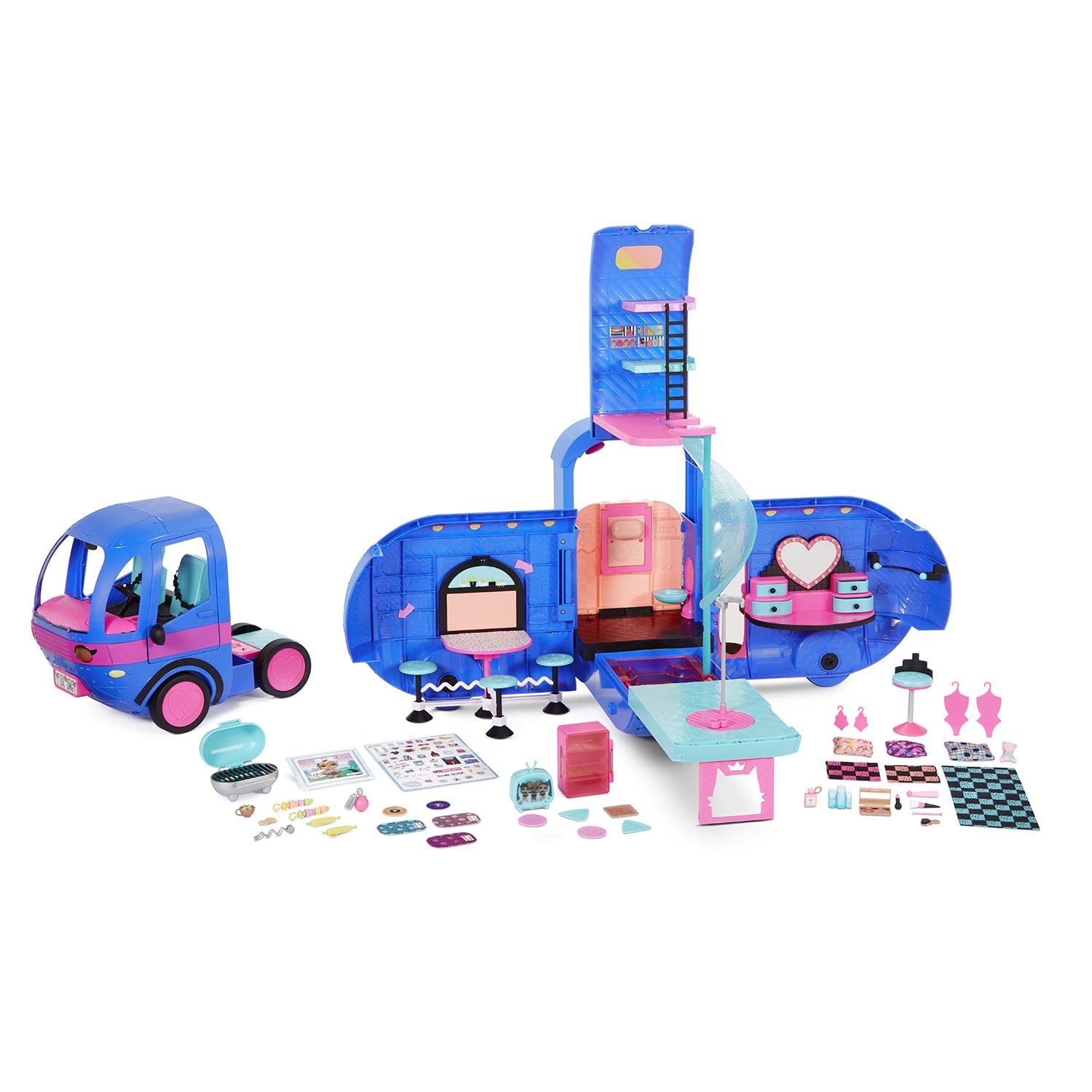 Игровой набор MGA LOL Surprise Glamper Fashion Camper-Electric Blue  Обновленный Автобус – купить в Москве, цены в интернет-магазинах на  Мегамаркет