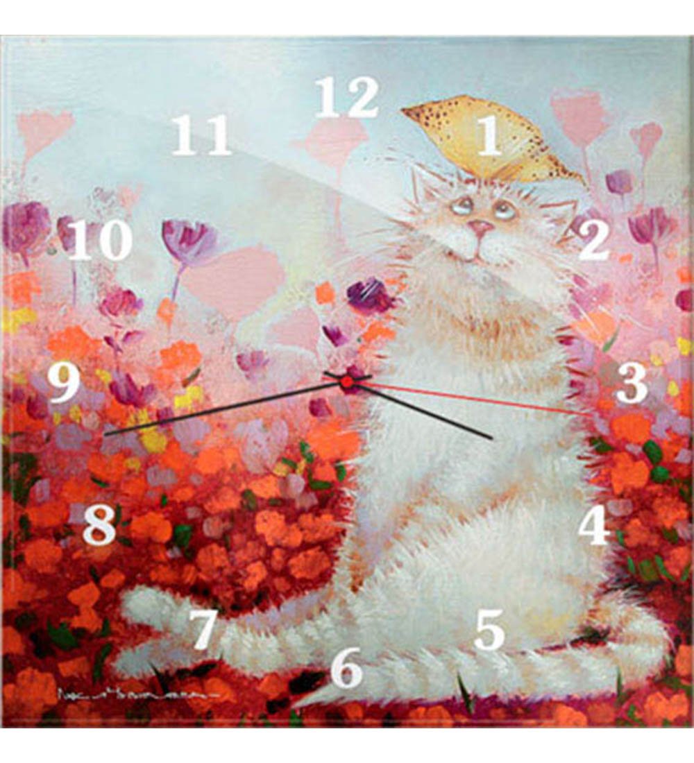 Настенные часы Милый котик