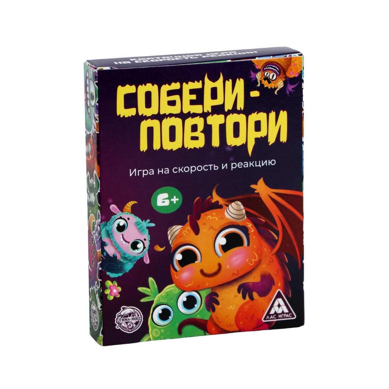 Купить игра настольная Лас Играс Собери-повтори, на скорость и реакцию, 6+  5498205, цены на Мегамаркет | Артикул: 100049418850