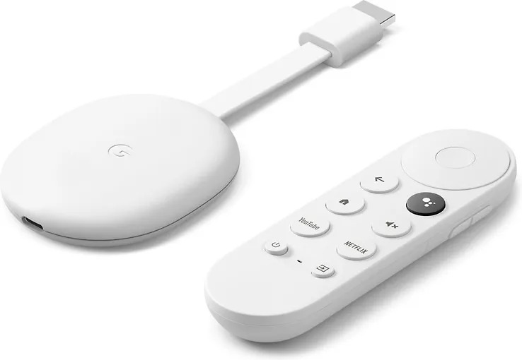 Смарт-приставка Google Chromecast c Google TV 4K 2/ белый, купить в Москве,  цены в интернет-магазинах на Мегамаркет