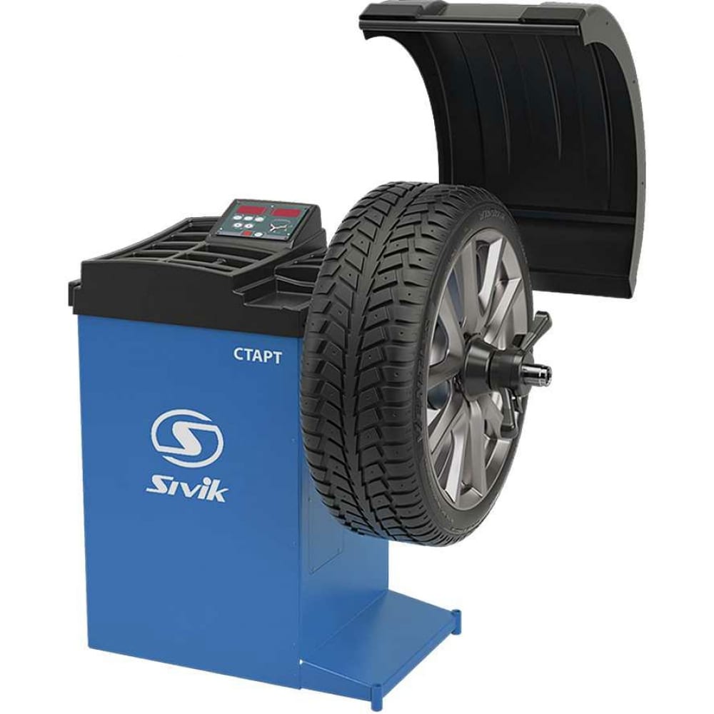 Станок для балансировки колес Sivik СБМК-60 Э АТС синий RAL5017 ...