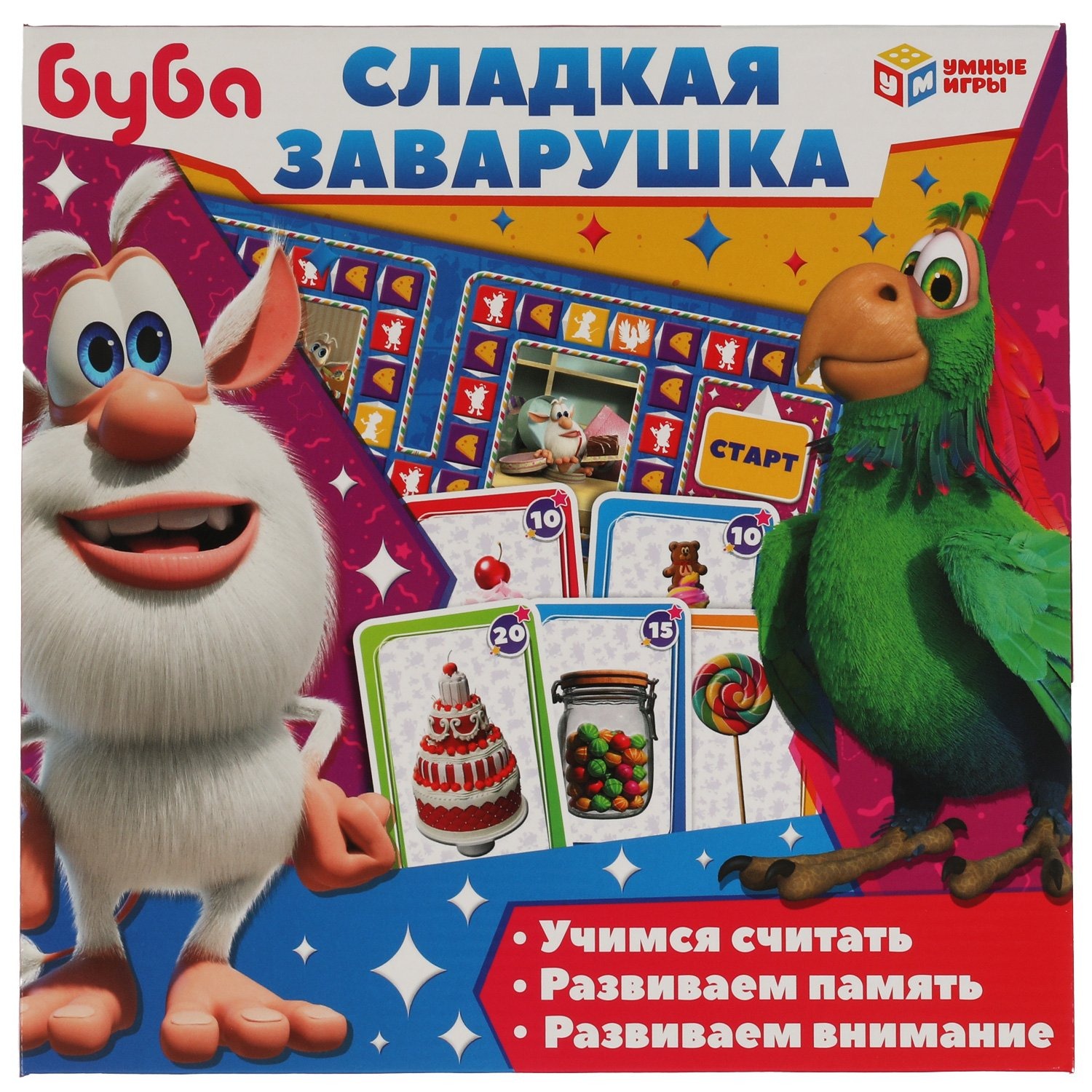 Умные игры 4680107924957 - купить настольная игра Умные игры Буба Сладкая  заварушка 4680107924957, цены в Москве на Мегамаркет