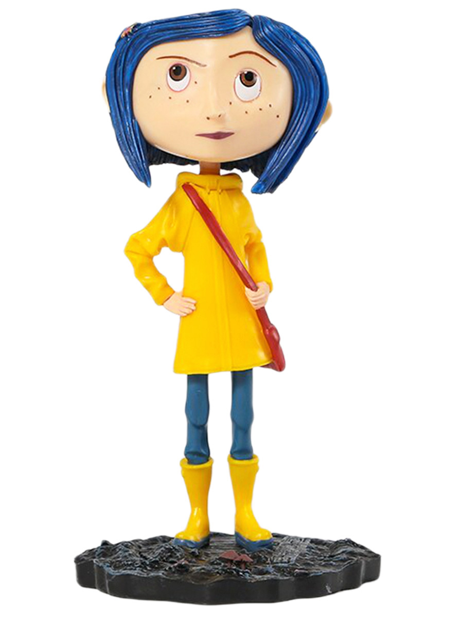 Купить фигурка Коралина в стране кошмаров Coraline (головотряс, подставка,  18 см), цены на Мегамаркет