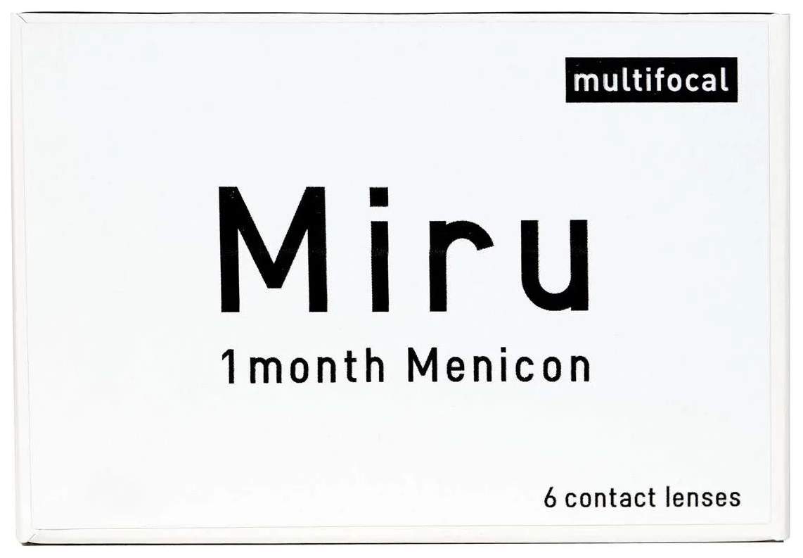 Мультифокальные линзы Menicon Miru Multifocal 6 линз R8.6 SPH -12.50  Аддидация LOW(+1.00) - купить в интернет-магазинах, цены на Мегамаркет |  мультифокальные линзы MiruMF-12.50low