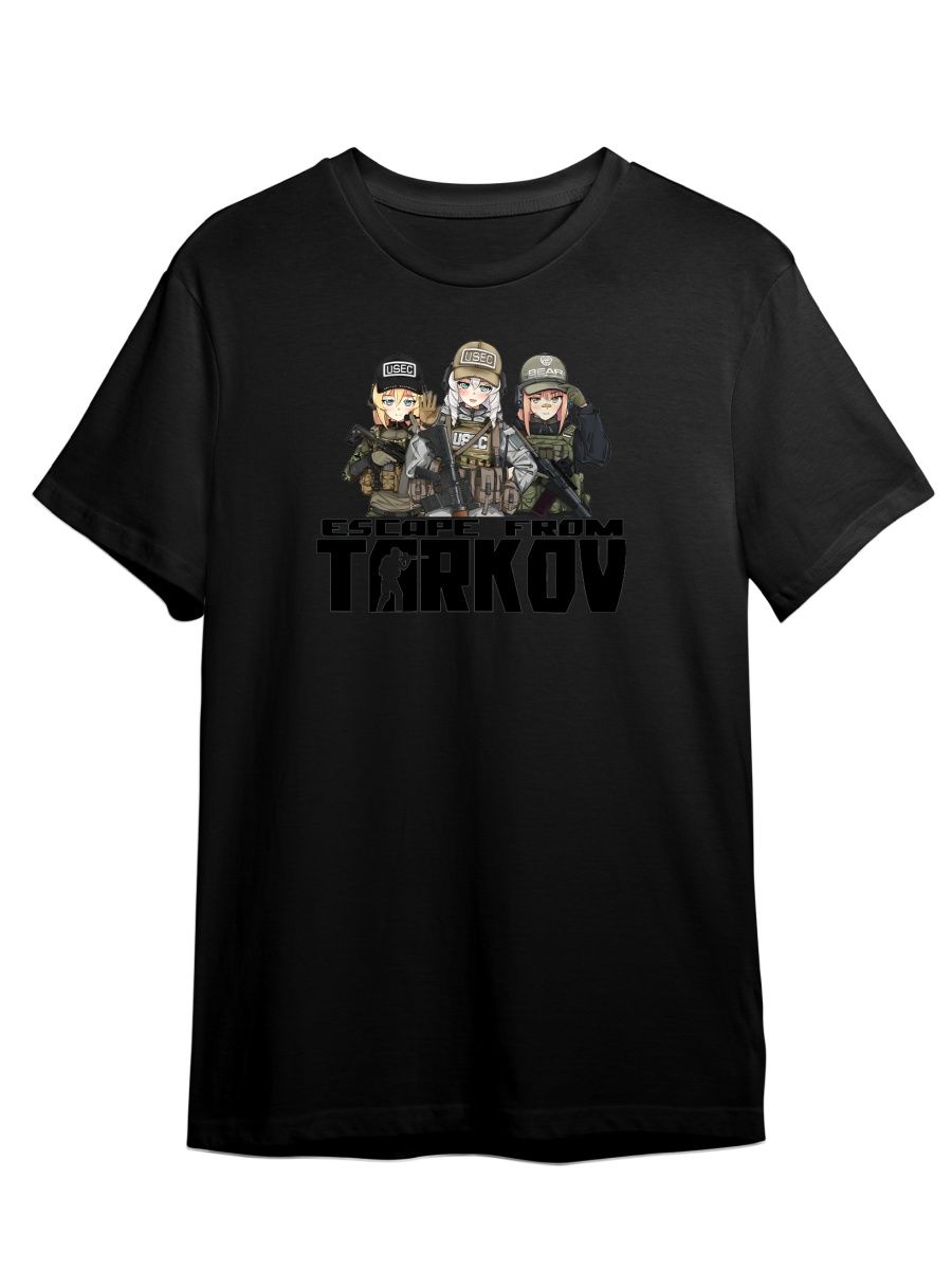 Футболка унисекс СувенирShop Аниме тян/Тарков/Tarkov 7 черная M – купить в  Москве, цены в интернет-магазинах на Мегамаркет