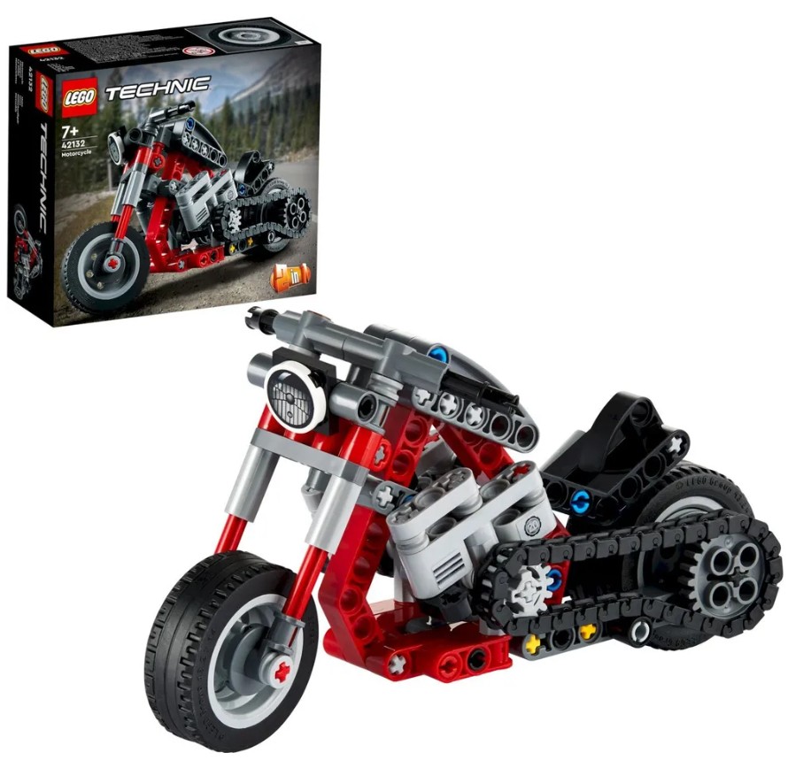 Купить конструктор LEGO Technic Мотоцикл, 163 детали, 42132, цены на  Мегамаркет | Артикул: 600009561414