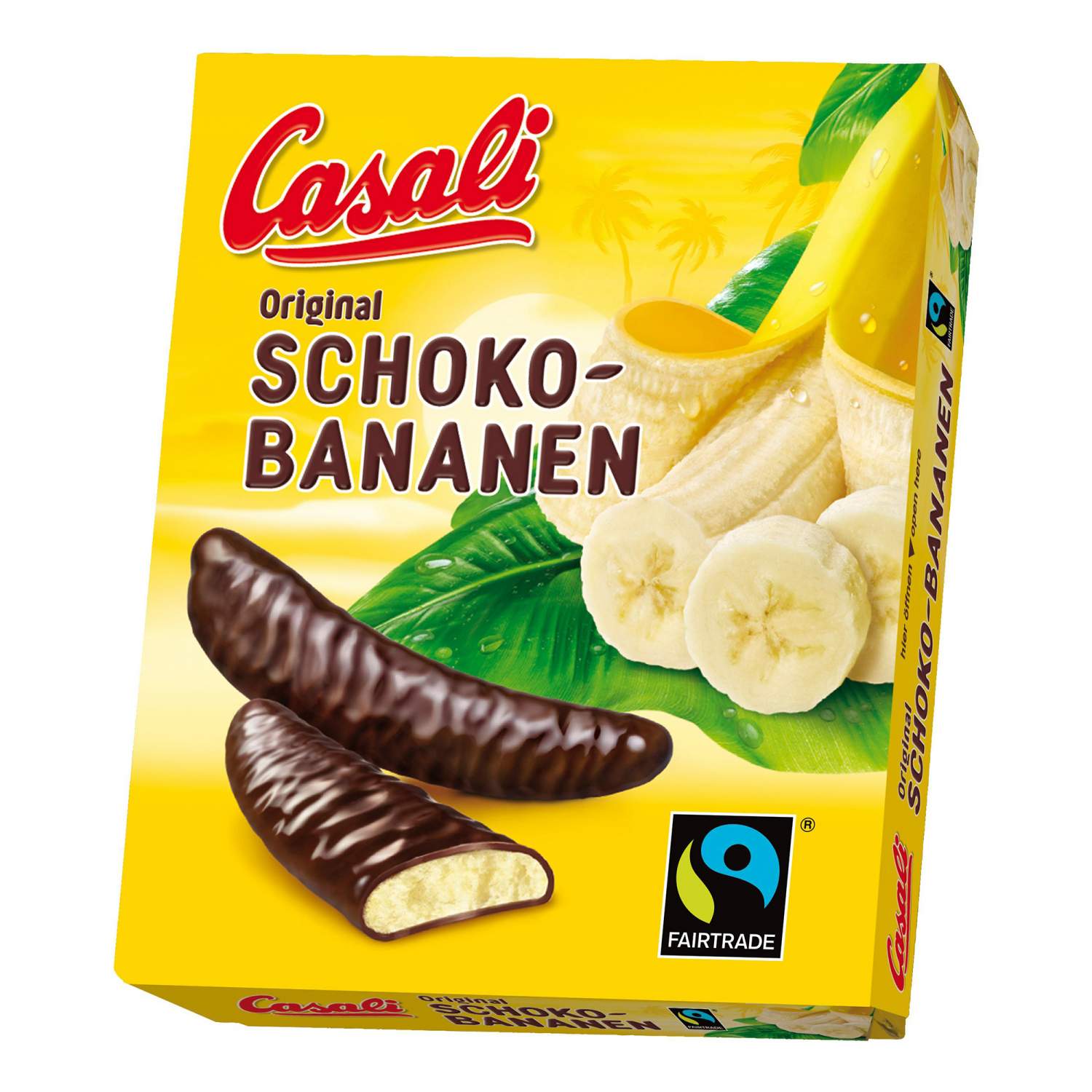 Купить конфеты суфле Casali Schoko-Bananen банановое в шоколаде 300 г, цены  на Мегамаркет | Артикул: 100024903791