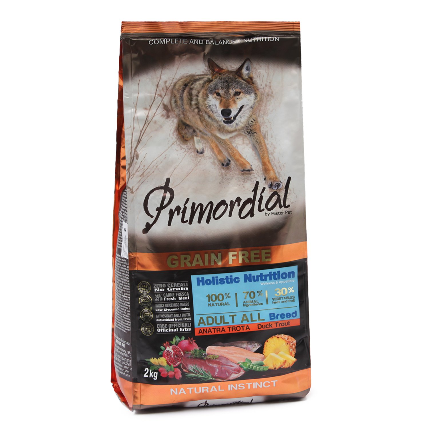 Сухой корм для собак Primordial Супер премиум беззерновой, утка, форель,  2кг - отзывы покупателей на маркетплейсе Мегамаркет | Артикул  товара:100024082659