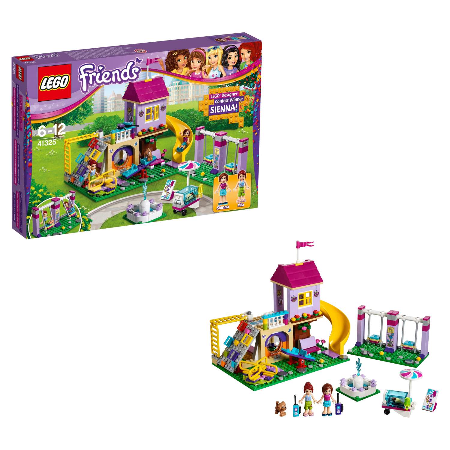 Купить конструктор LEGO Friends Игровая площадка Хартлейк Сити (41325), цены  на Мегамаркет | Артикул: 100000093376