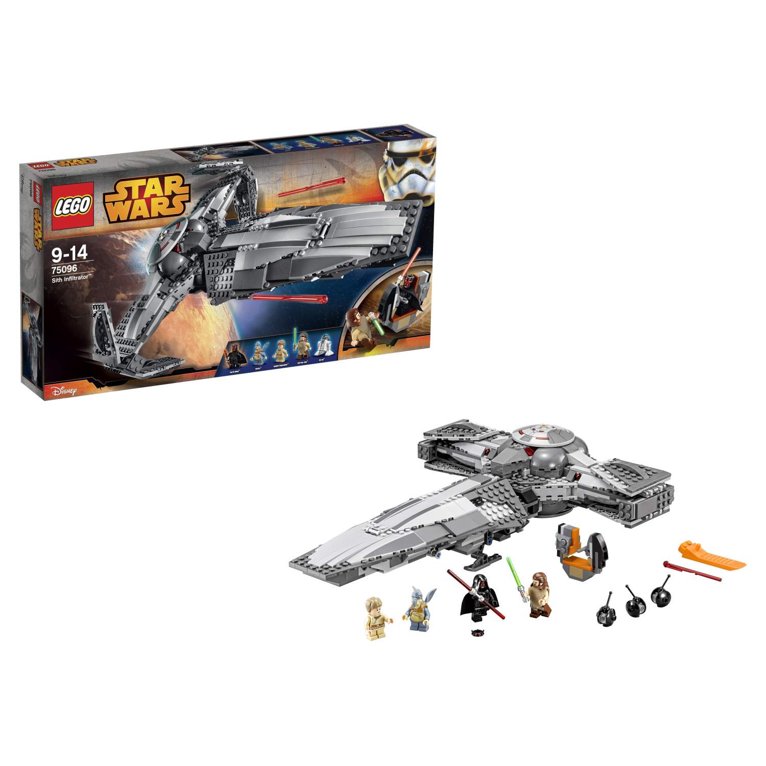 Купить конструктор LEGO Star Wars Разведвательный корабль Ситхов (Sith  Infiltrator) (75096), цены на Мегамаркет | Артикул: 100000093342