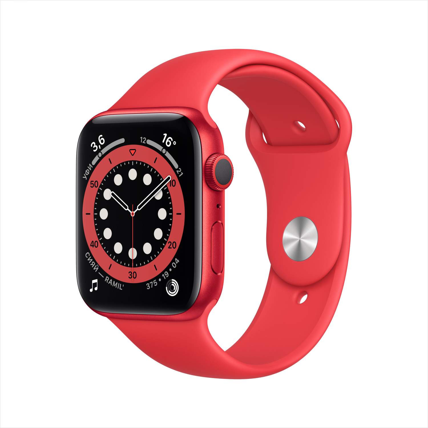 Смарт-часы Apple Watch Series 6 44mm (PRODUCT) RED with Sport Band  (M00M3RU/A) - отзывы покупателей на маркетплейсе Мегамаркет | Артикул:  100027259591